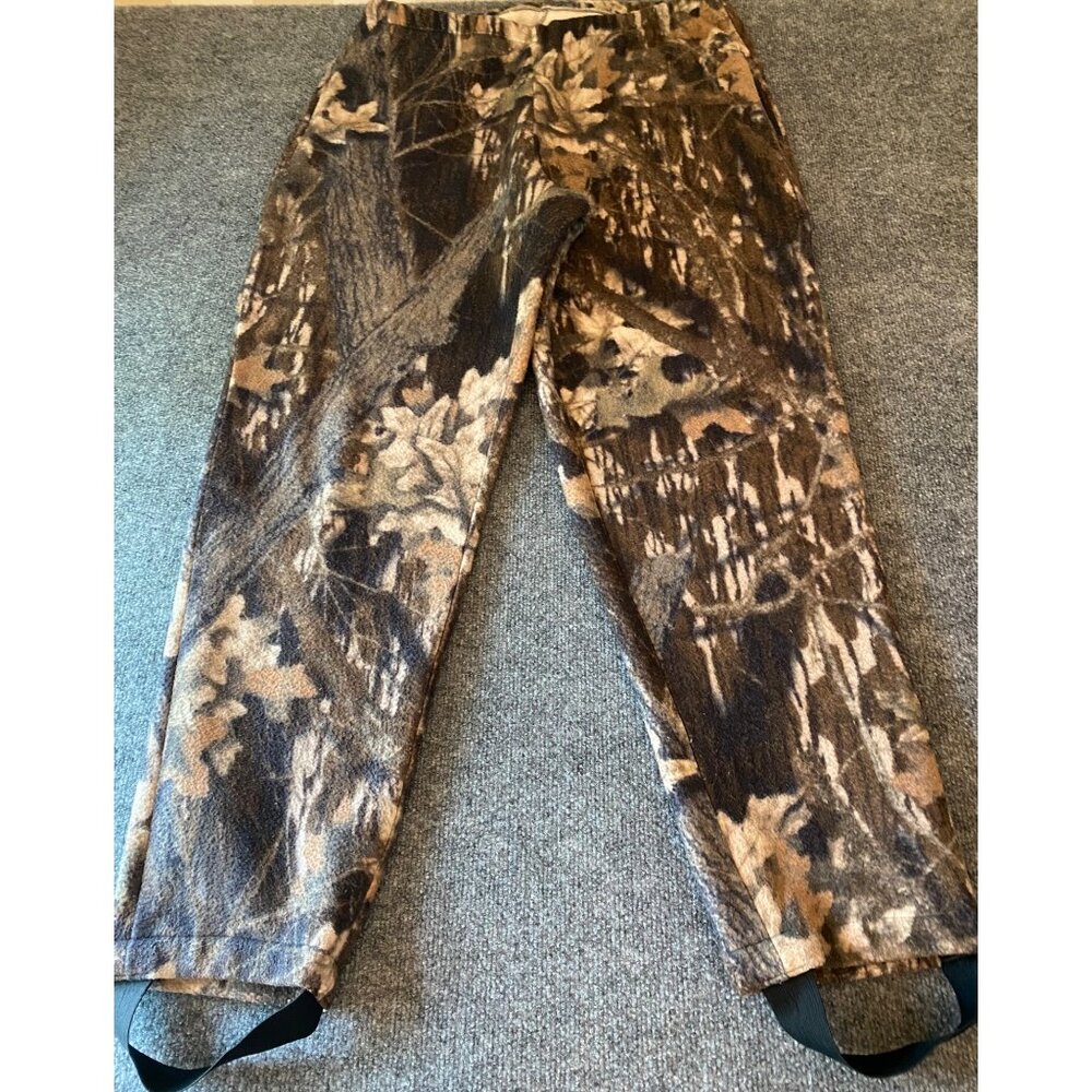 HATCHIE BOTTOM Men's XXL Camoflauge Pants‎ Heavy Fleece Hunting Camping Outdoor